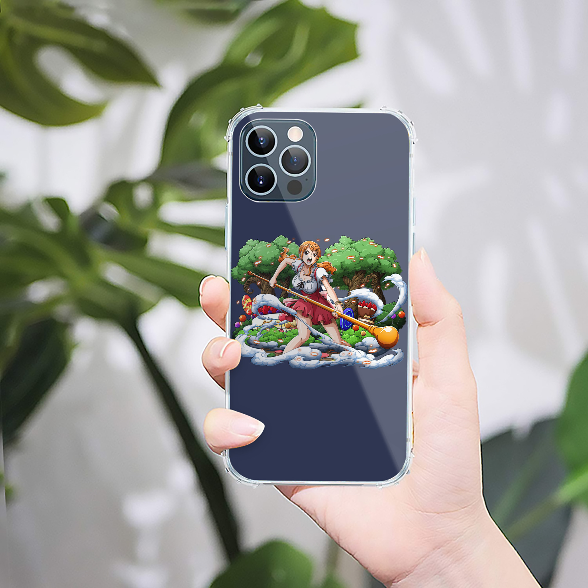 （画像用） ワンピース ナミ ONE PIECE Nami 【iPhone 12シリーズ対応】透明スマホケース（クリアソフトケース）
